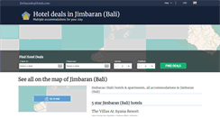 Desktop Screenshot of jimbaranbayhotels.com