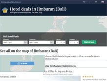 Tablet Screenshot of jimbaranbayhotels.com